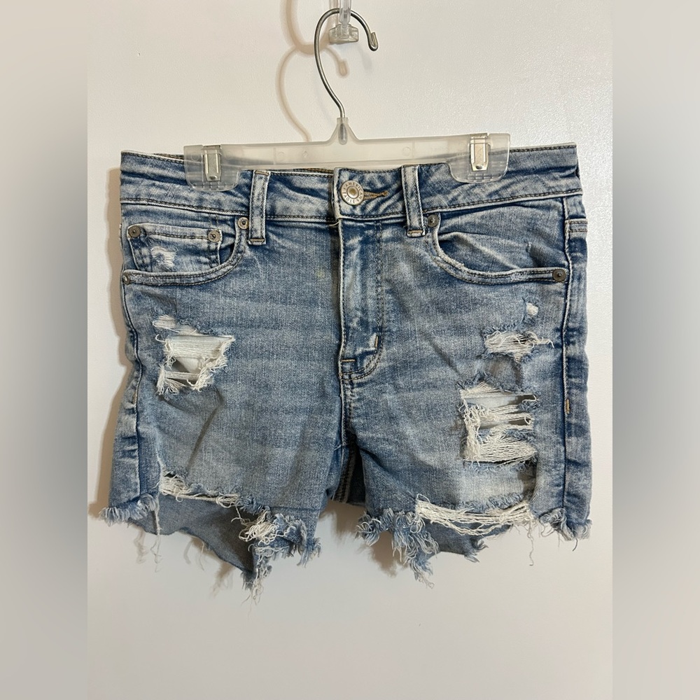 AE denim shorts